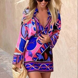 Zara miniskirt with Pucci inspired print.